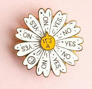 "Ensley" Yes or No Spinner Brooch