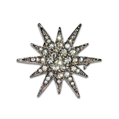 "Aubrey" Starburst Brooch
