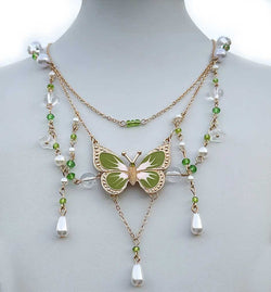 "Athalia" Butterfly Necklace width=100 