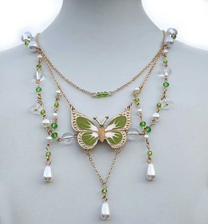 "Athalia" Butterfly Necklace