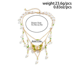 "Athalia" Butterfly Necklace