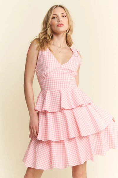 "Rexford" Pink Cotton Sundress
