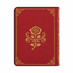 BCIP - Back - "Beauty and the Beast" Roses Book Clutch
