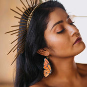 "Genevieve" Butterfly Wing Earrings width=100 