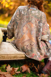 "Dream Weaver" Fleece Cottage Kimono Jacket width=100 