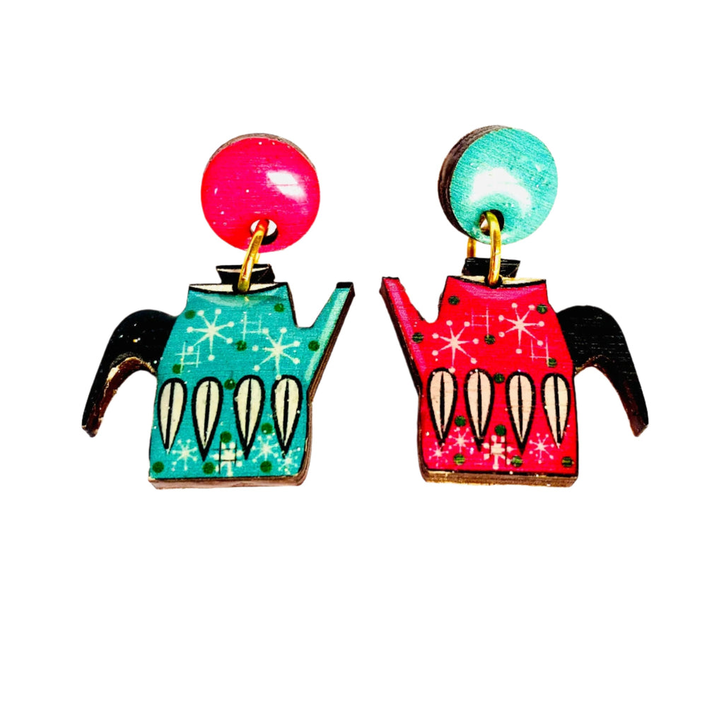Vintage Teapot Earrings by Rosie Rose Parker-0