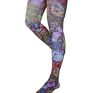 "And the Band Plays On!" Printed Cat Tights