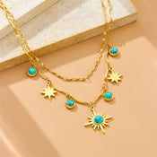 Turquoise Desert Star Necklace width=100 