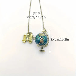 "Hemera" Globe Traveler Necklace width=100 