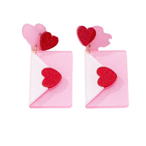 Love Letter Heart Earrings