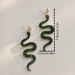 "Angitia" Snake Earrings