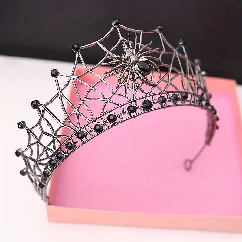 "Arachnia" Spiderweb Tiara