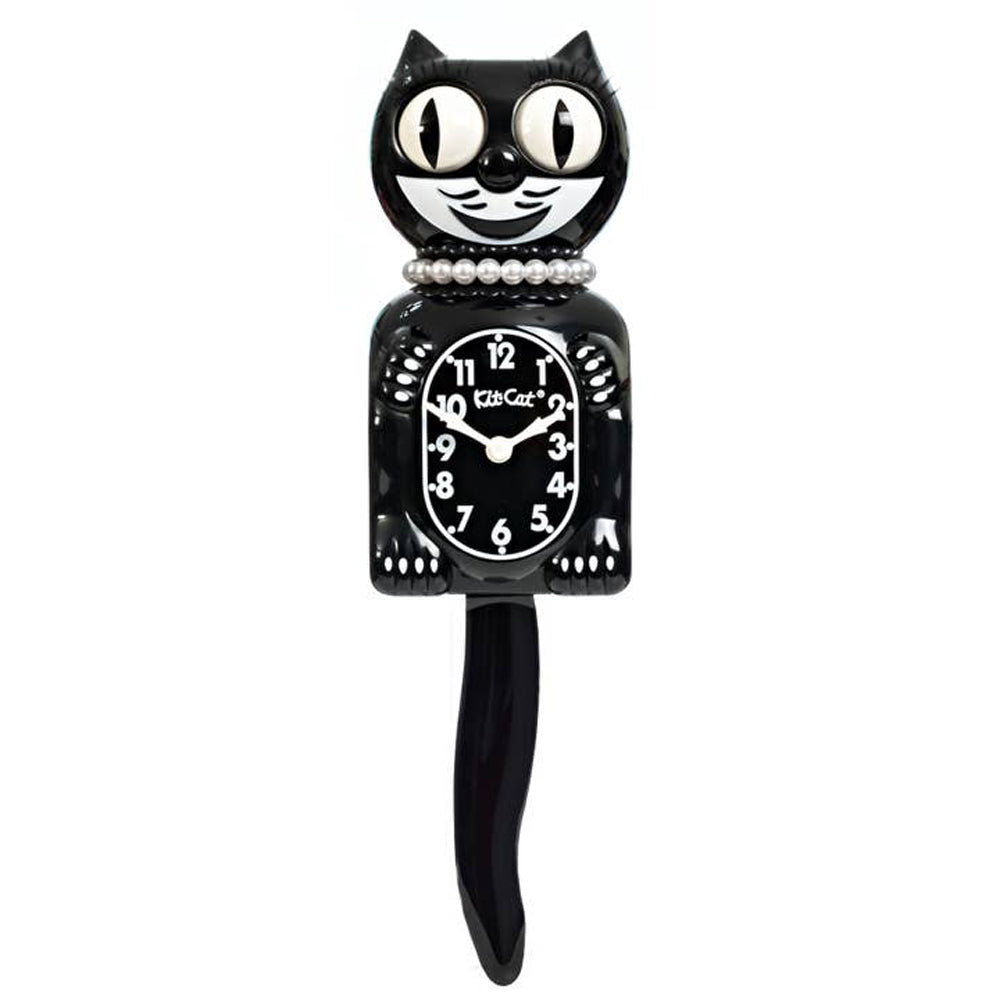 Classic Black Lady Kit Cat Klock-0