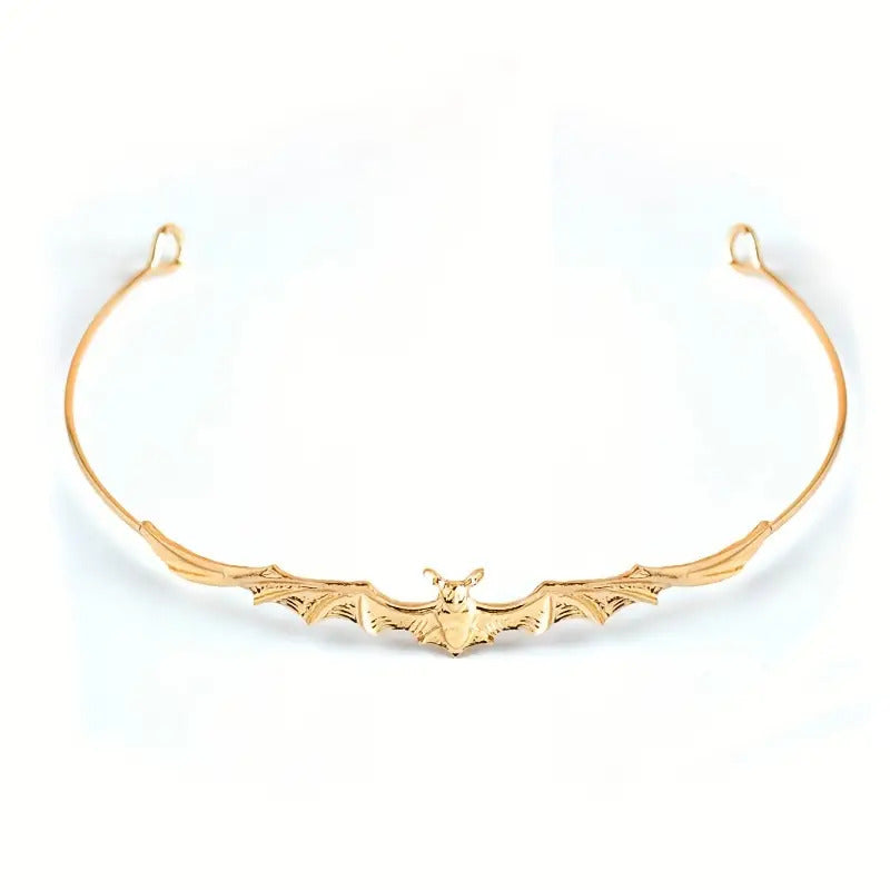 "Elinor" Golden Bat Tiara