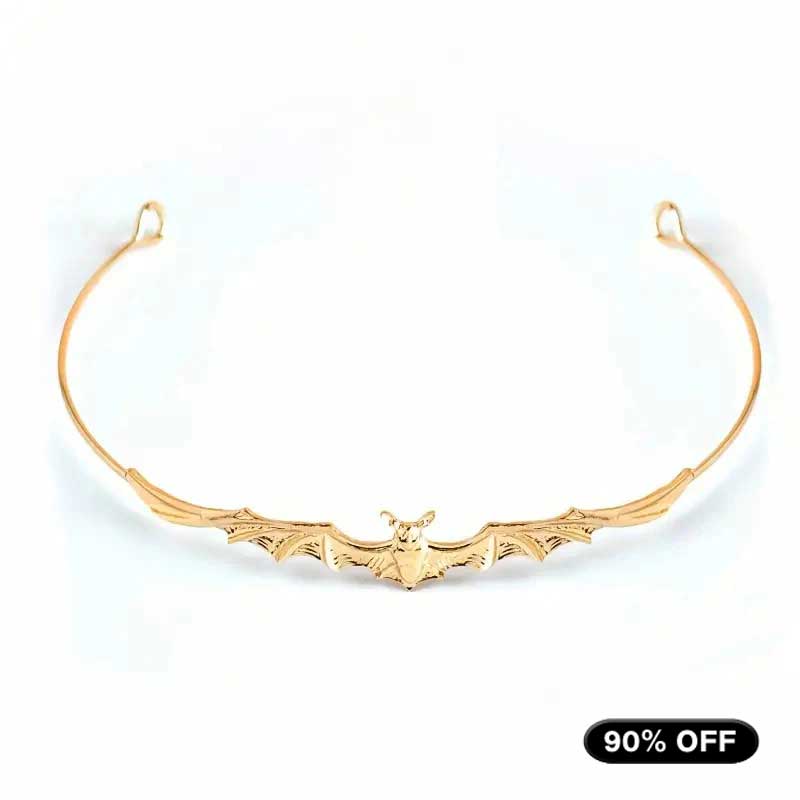 "Elinor" Golden Bat Tiara