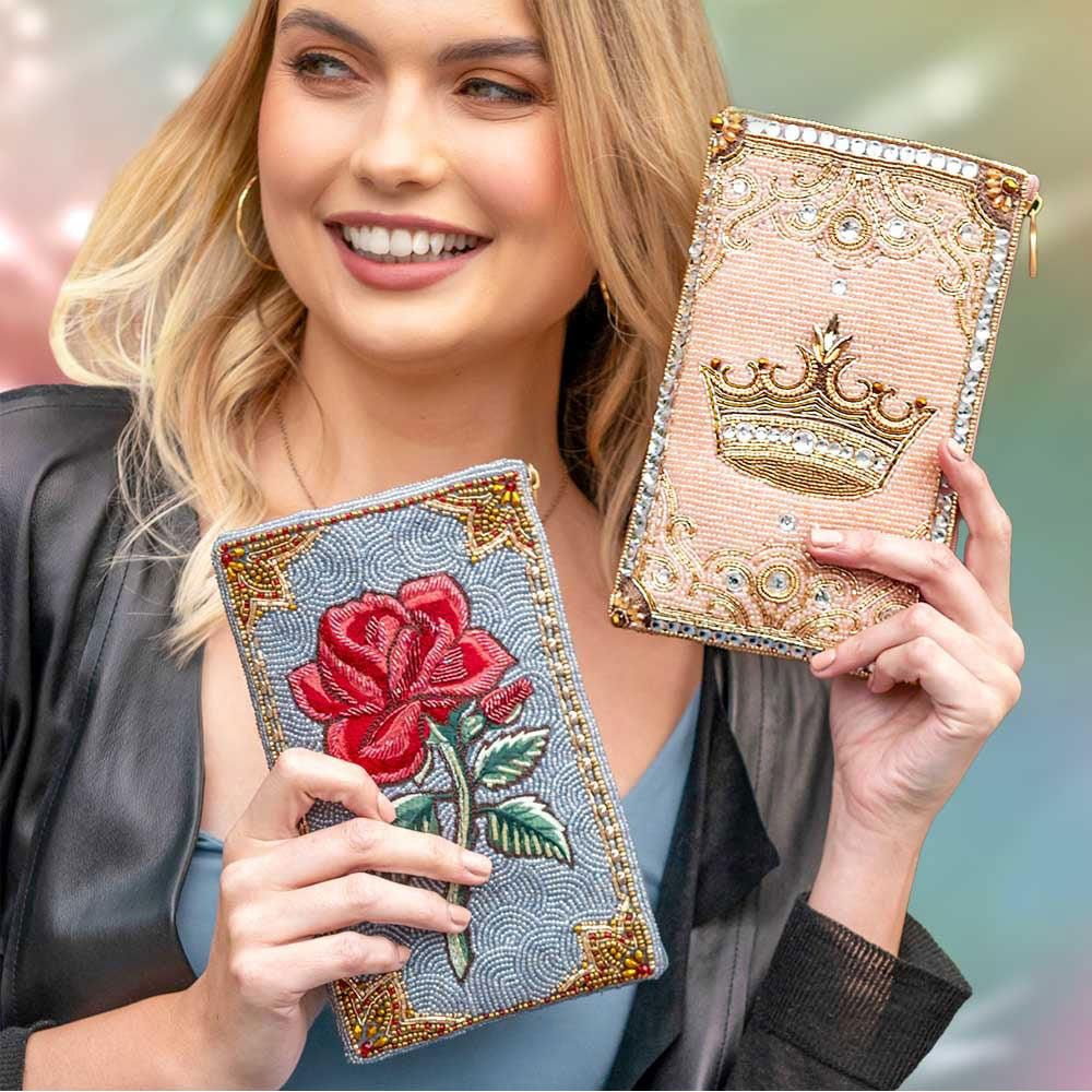 Crowned Jewel Crossbody Phone Bag by Mary Frances-1