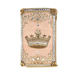 Crowned Jewel Crossbody Phone Bag by Mary Frances-0 width=100 