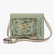 BCIP - Retained Front With Strap - "Little Women" Sage Green Book Clutch width=100 