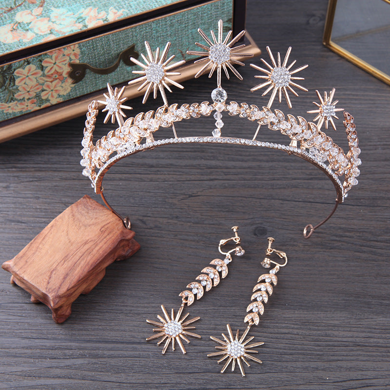 Golden Floral Hair Band Set