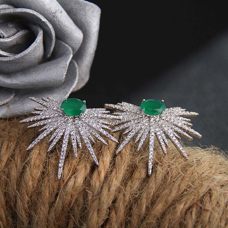 Lustrous Starburst Earrings