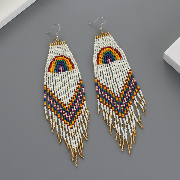 Joyful Rice Bead Earrings