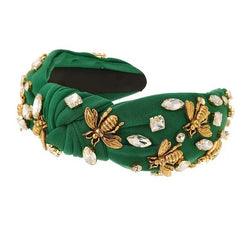 "Josephine" Bees and Rhinestones Headband width=100 