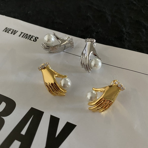 Dainty Hand Earrings