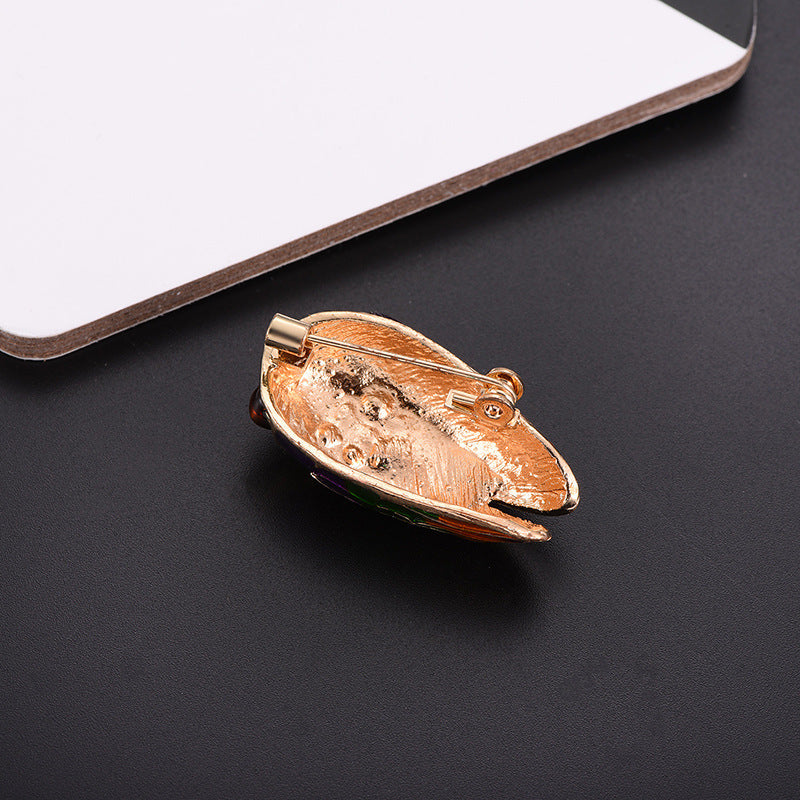 "Addie" Crystal Cicada Brooch