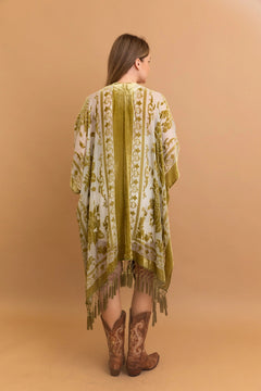"Oriana" Tapestry Tassel Kimono