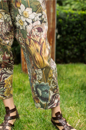 "Love Grows Wild" Bee Print Artist Pants