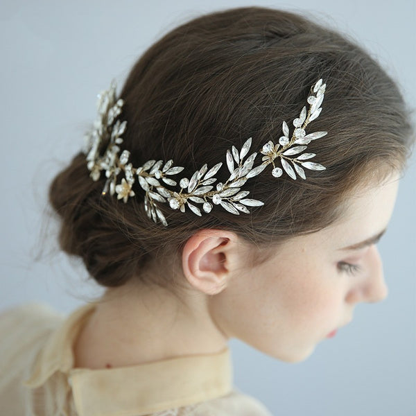 Gilded Blossom Hair Card
