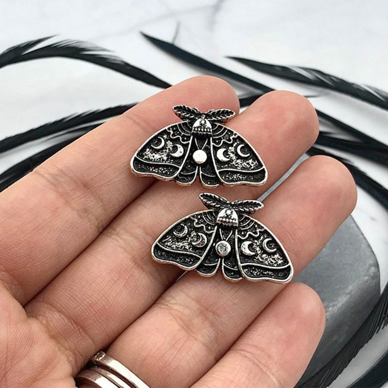 Mystic Moon Moth Earrings