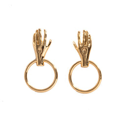 Rumi Hand Hoop Earrings width=100 