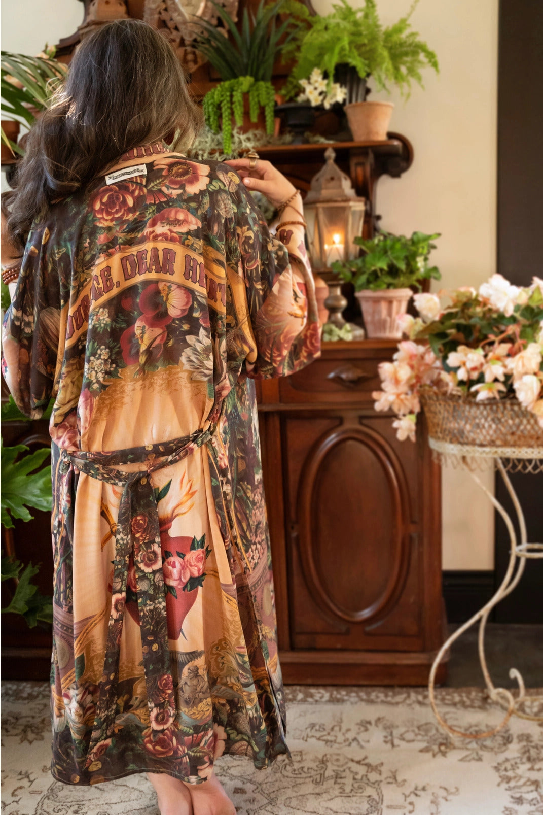 "Courage Dear Heart" Kimono Duster