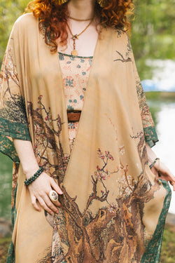 "Fable" Bohemian Goddess Starduster Kimono width=100 
