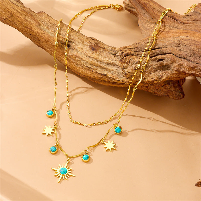 Turquoise Desert Star Necklace