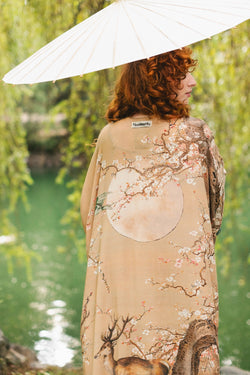 "Fable" Bohemian Goddess Starduster Kimono width=100 