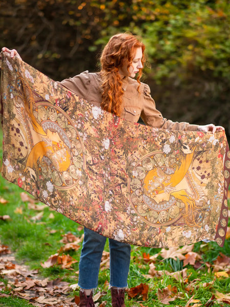 "Miranda" Zodiac Signs Bohemian Scarf