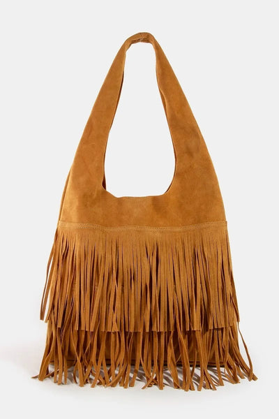 Fringe Suede Boho Bag