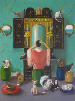 Miss Mink Lesson 1 Art Print by Janet Hill-1 width=100 