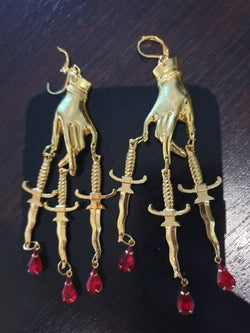 Demetria Blood Drop Earrings width=100 