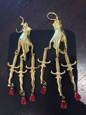 Demetria Blood Drop Earrings