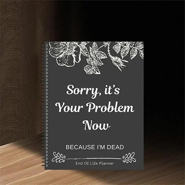 Black Loose-leaf Letter Planning Book