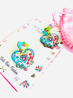 Love Bird Heart Shaped Earrings by Rosie Rose Parker-3 width=100 
