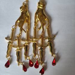 Demetria Blood Drop Earrings width=100 