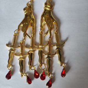 Demetria Blood Drop Earrings