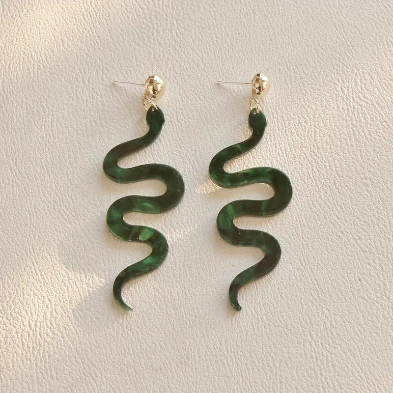 "Angitia" Snake Earrings