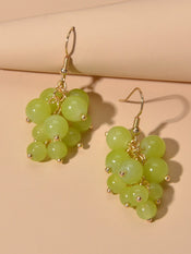 Drop Dangle Handmade Grape Cluster Earrings Colorful Cute Fruit Hook Eardrop-2 width=100 