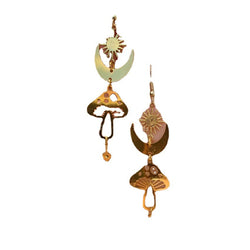 Golden Grove Mushroom Earrings width=100 