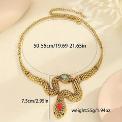 "Jord" Golden Snake Necklace"